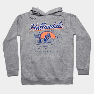 Hallandale Beach Get Your Tail To The Beach Design Hoodie